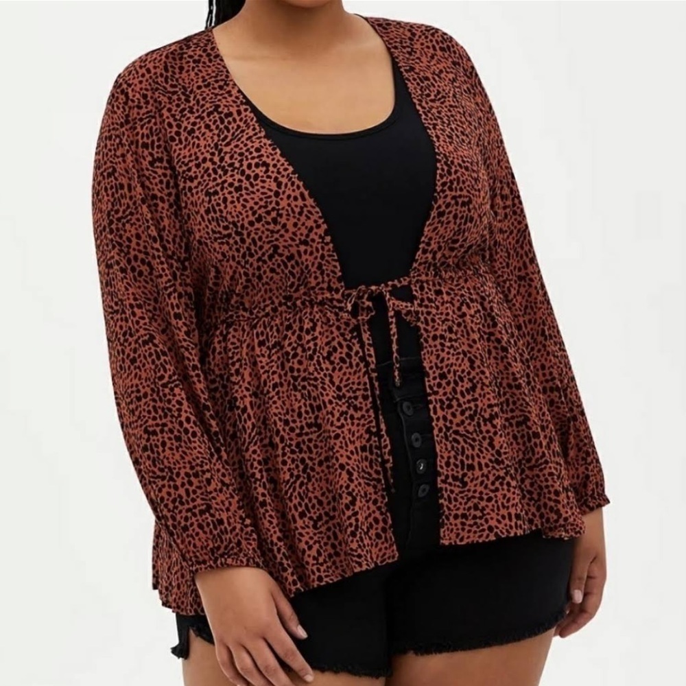TORRID Tie-Front Midi Kimono